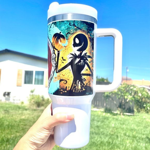 Custom made Disney Nightmare before Christmas Tumbler Brand New 40 oz double wal - Picture 7 of 7